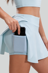 Women's High Waist Anti‑Chafing Pocket Sports Tennis Skort
