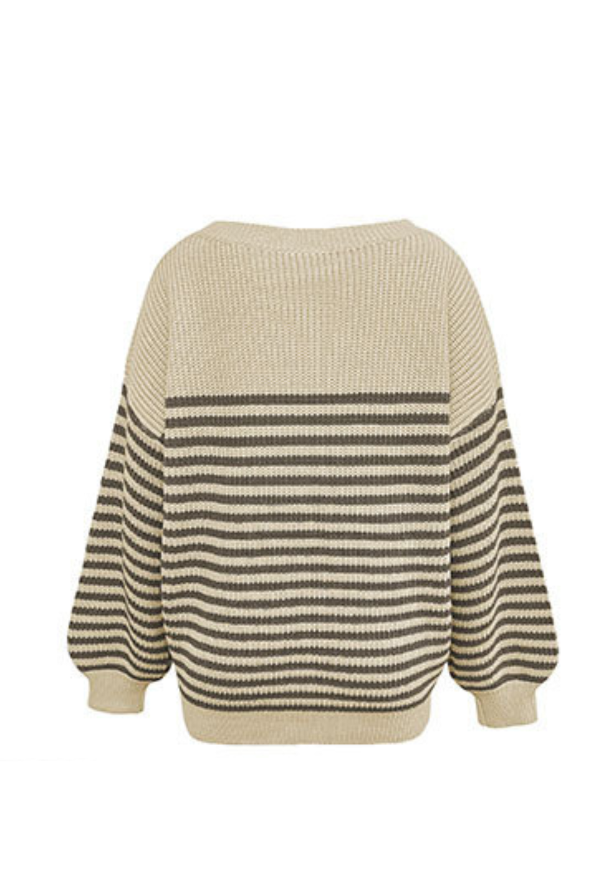 Women's Striped Color Block Oversized Knit Sweater