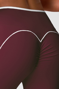 Women's Athletic V-Waist Pleated Buttocks Lifts Leggings