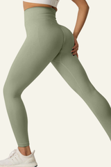 Women's High-waist Pleated Buttocks Lift Yoga Leggings