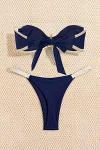 Women's Summer Starfish Bandeau Beach Bikini Set