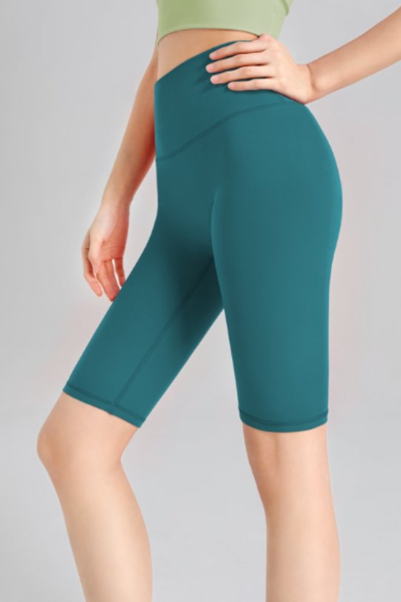 Women's High Waist V-Seam Butt Lifting 5 Inch Yoga Shorts