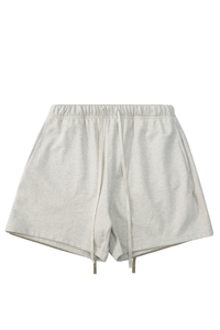 Men's 100% Cotton Solid Drawstring Loose Sports Shorts