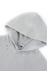 Women's Fall Cropped 100% Cotton Snow Washed Kangaroo Pocket Hoodie