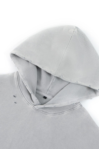 Women's Fall Cropped 100% Cotton Snow Washed Kangaroo Pocket Hoodie
