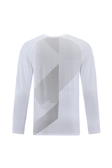 Men's Crew Neck Textured Athletic Long Sleeve T-shirt