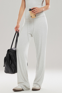 Women’s Drawstring Waist Relaxed Straight Leg Yoga Pants