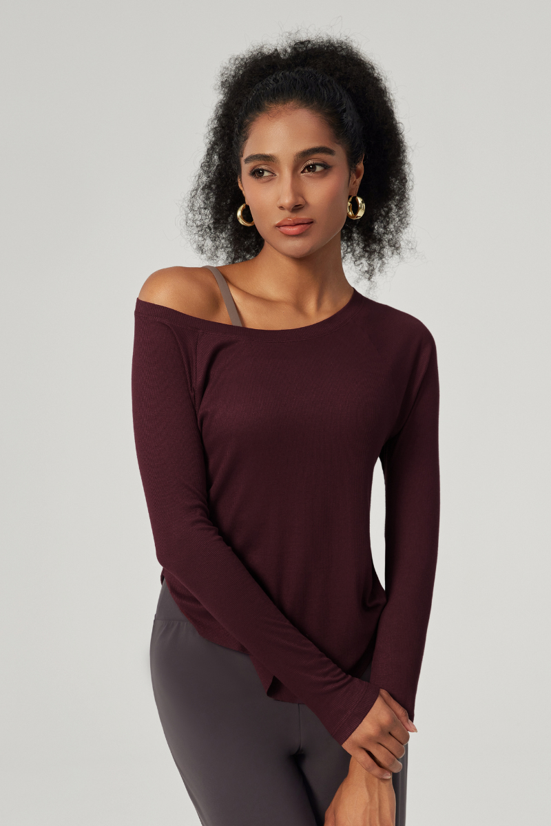 Women's Modal Round Neck Long Sleeves Top