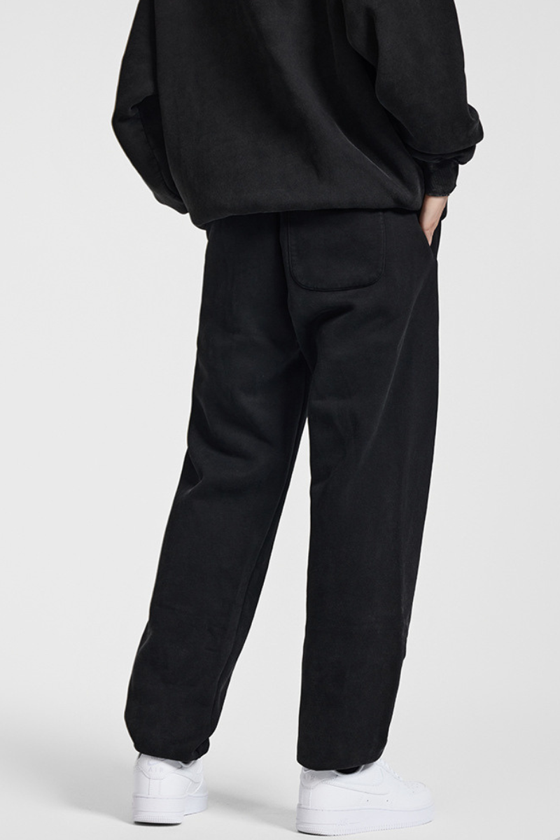 Men's Basic style ankle-cuffed wide-leg pants