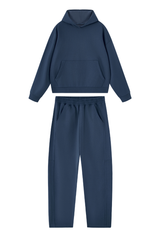 Men's Fall Set:Heavyweight Hoodie And Curved Sweatpants