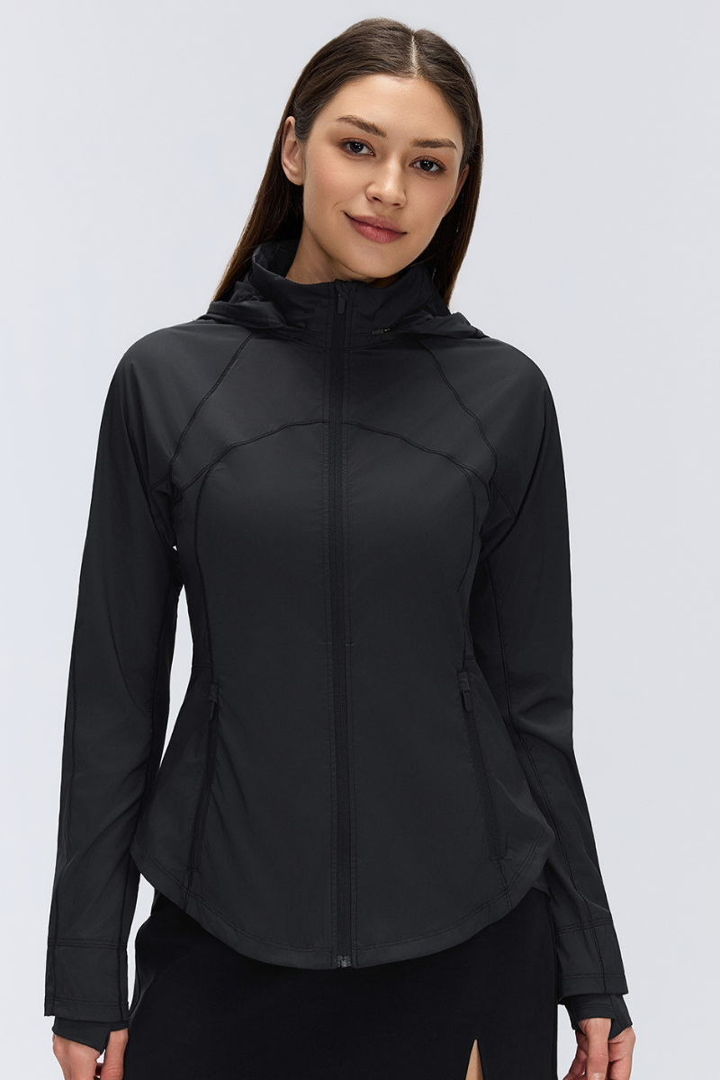 Women's UV Protection Quick Dry Packable Thumb Hole Hoodie