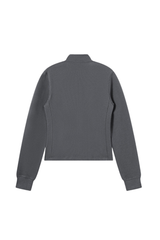 Women's Fall Half-High Neck Finger Cuffs Slim Fit Jackets