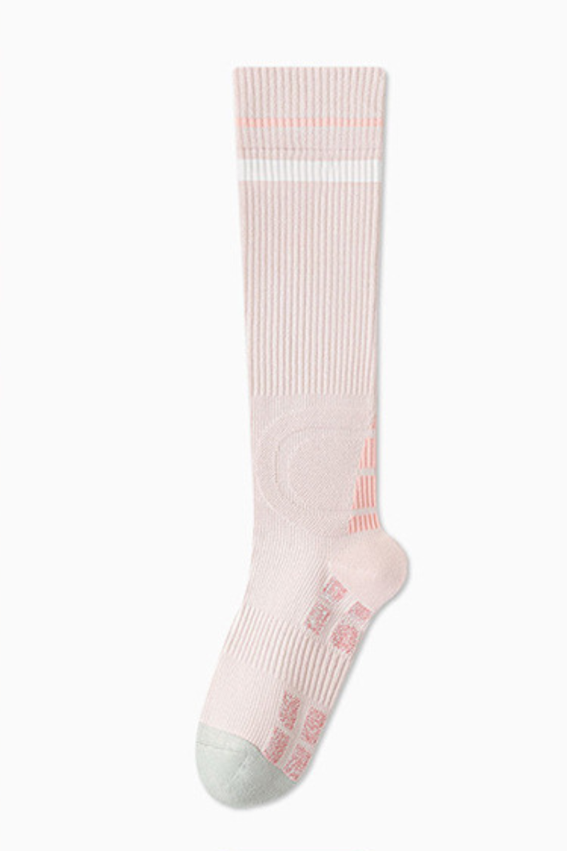 Women’s Color Block Gradient Pressure High-Top Sports Socks