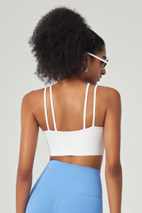 Women's V-Neck Double-Strap Sports Bra