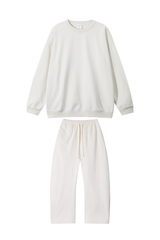 Men's Fall Set: Relaxed Pullover And Drawstring Sweatpants