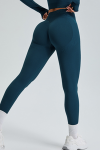 Women's Mid-waist Seamless Lift-butt Yoga Leggings