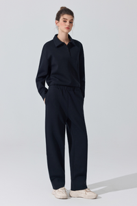 Women's Drawstring Straight-Leg Casual Pants