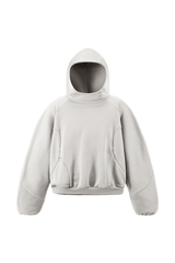 Women's Fall Fleece Drawstring Hem Zipper Pocket Hoodie