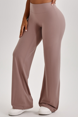 Women's Athletic High Waist V-Lift Hip Wide Leg Yoga Pants