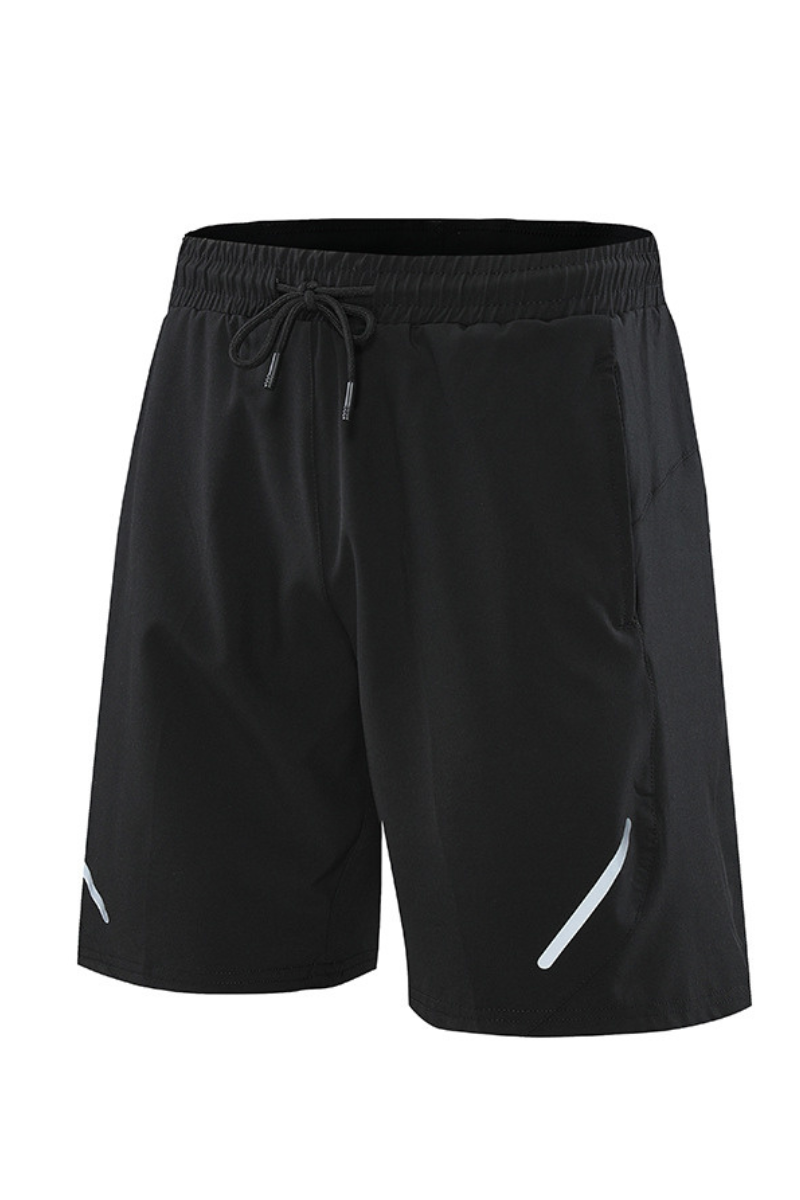 Men's Casual Quick Dry Reflective Stripes Sports Shorts