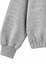 Women's Asymmetric Zip Elastic Hem Mock Neck Sweatshirt