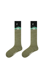 Women's Y2K Preppy Argyle Knee-High Warm Winter Socks
