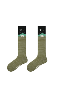 Women's Y2K Preppy Argyle Knee-High Warm Winter Socks