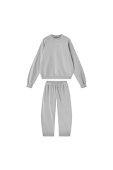 Men's Fall 100% Cotton Set:Solid Pullover And Sweatpants