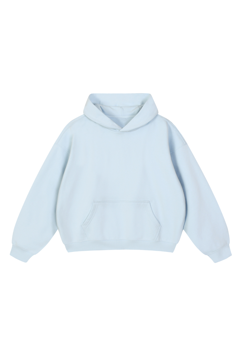 Unisex Fall Fleece Drop Shoulder Pullover Hooded Sweatshirts