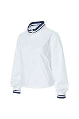 Women's Fall Color Block Tennis Sport Quarter Zip Sweatshirt