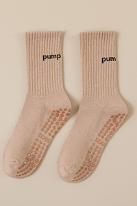 Women's Silicone Anti-Slip Yoga Crew Cotton Yoga Socks