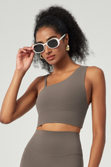 Women's Asymmetrical One-Shoulder Sports Bra