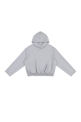 Men's Fall Boxy Cropped Kangaroo Pocket Drop-Shoulder Hoodie