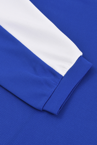 Men's V-Neck Color Block Breathable Mesh Panel Sports Jersey