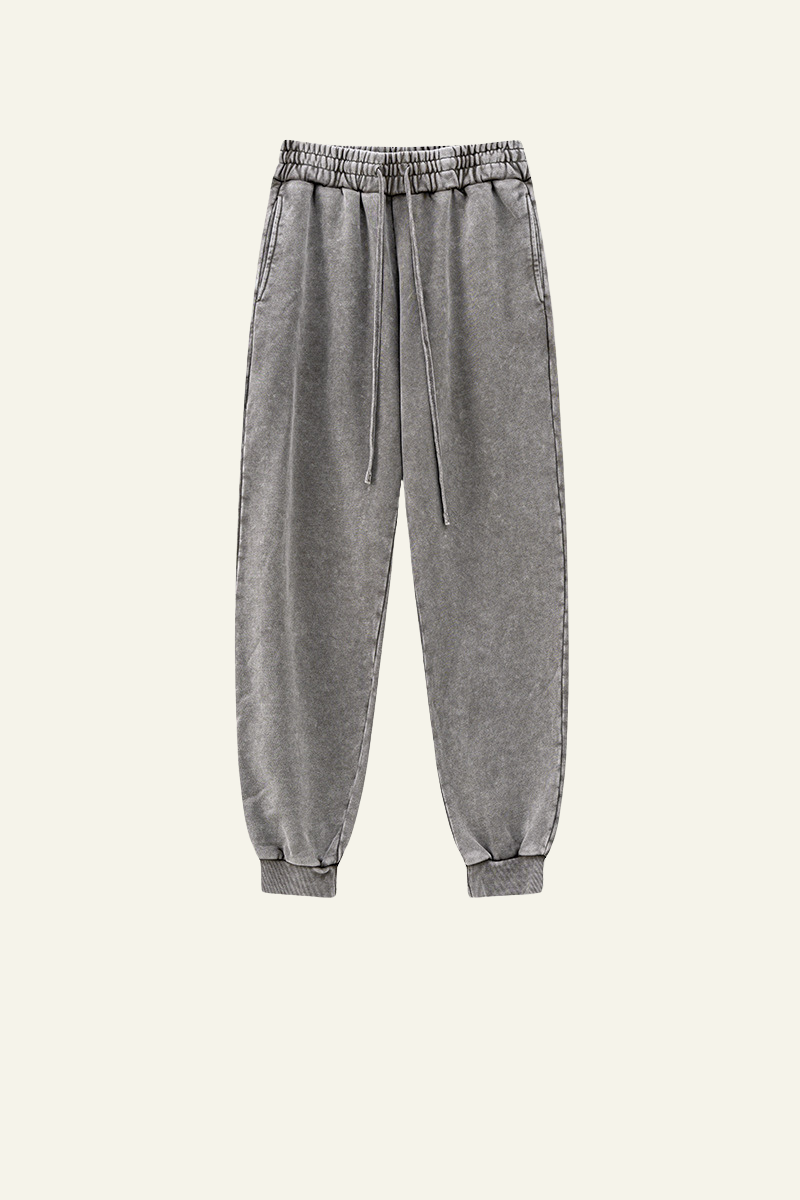 Unisex Cotton Fall Heavyweight Trendy Jogger Pants