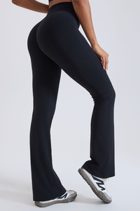 Women’s high-waisted  flare pants.