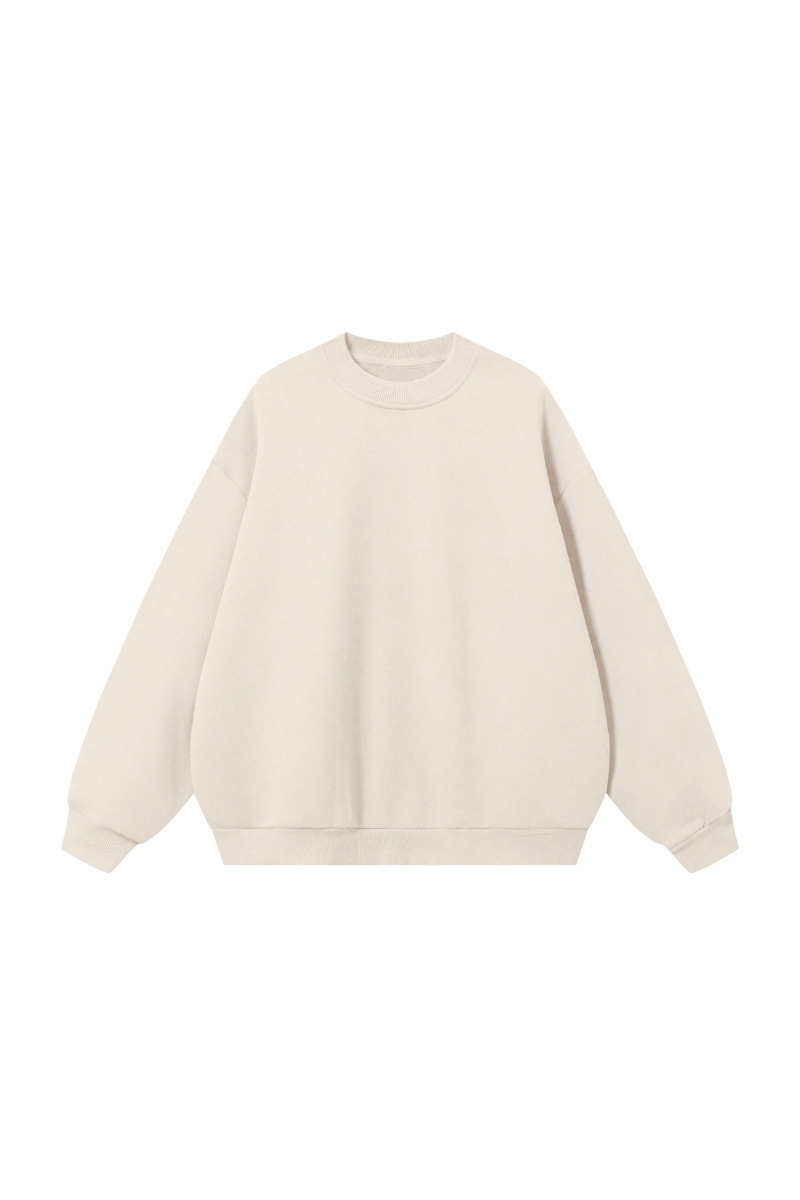 Women's Fall Heavyweight Fleece Cropped Crew Neck Sweatshirt