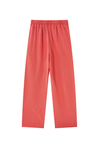 Unisex 100% Cotton Washed Heavyweight Wide Leg Casual Pants