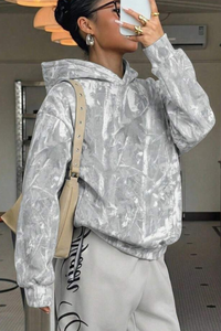 Women's Fall Leopard Print Coquette Style Hoodie