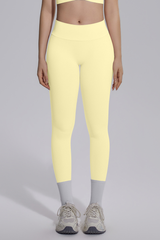 Women's Seamless Knit V-Waist Tight Butt-Lift Yoga Leggings