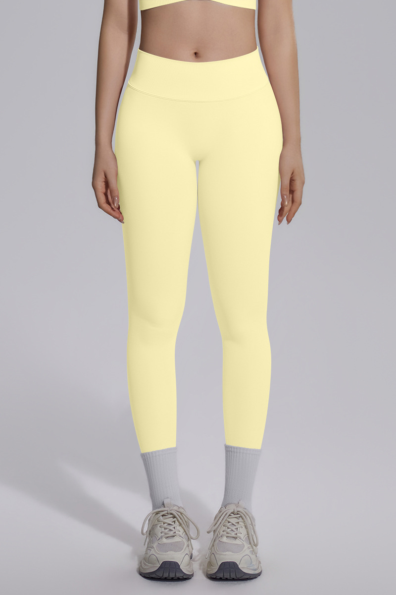 Women's Seamless Knit V-Waist Tight Butt-Lift Yoga Leggings