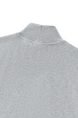Women's Fall Boutique Style Balloon Sleeves Cropped Mock Neck Sweatshirt