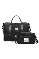 Women Multi-Functional Gym Bag and Small Pouch 2-Piece Set