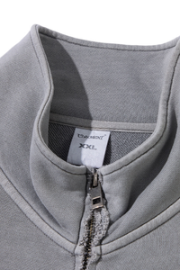 Men's Fall  100% Cotton Washed Faded Raw Edge Zip Up Jacket