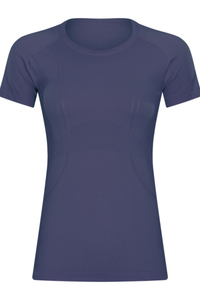 Women Seamless Round Neck Short Sleeve Sport T-Shirt