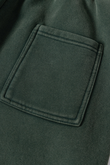 Water-washed and fleece-lined curved-blade pants.