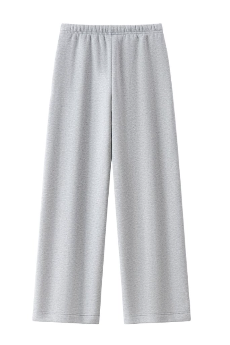 Unisex Fall Drawstring Side Pocket Wide Leg Sweatpants