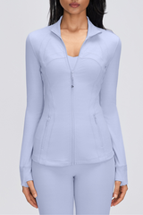 Women's Fall Stand Collar Slim Fit Breathable Sports Jacket