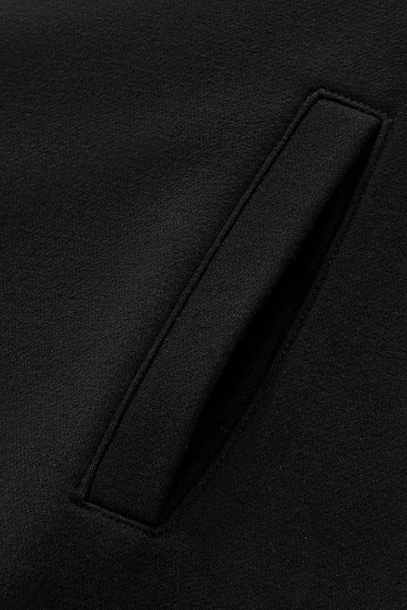 Men's 350g Color Block Side Stripe Ribbed Cuff Hoodie