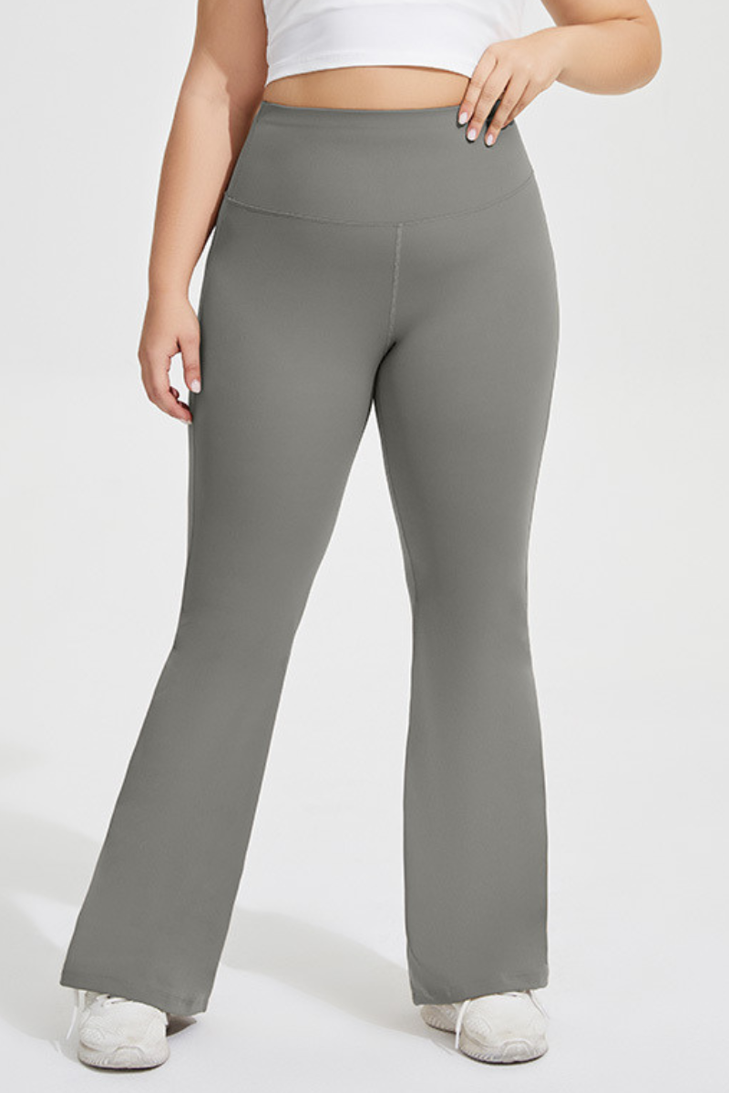 Plus Size Women's Butt Lifting Yoga Flare Pants